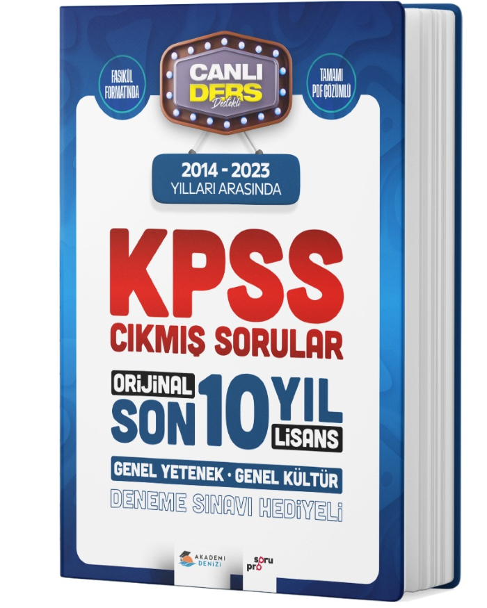 KPSS LİSANS SON 10 YIL ÇIKMIŞ SRLAR GYGK - 2014-23